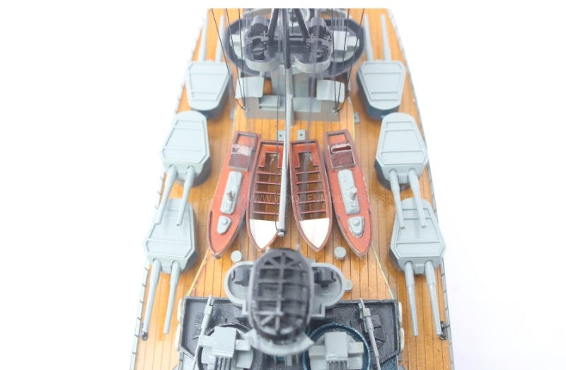 Model Warship HMS Rodney 101 x 16 x H. 33 cm