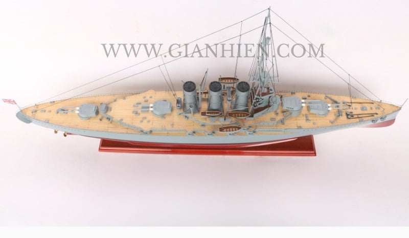 Model Warship HMS Tiger (1913) 101 x 16 x H. 48 cm