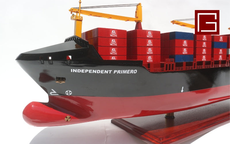 Model Cargo Ship Independent Primero 102 x 17 x H. 31 cm
