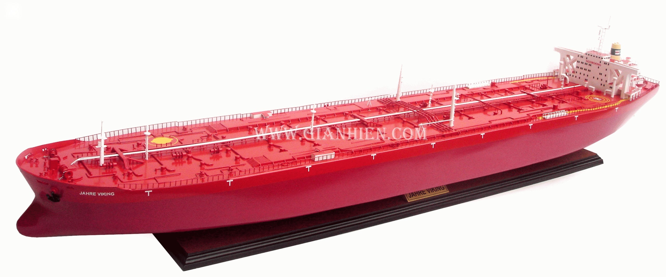 Model Cargo Ship Jahre Viking 115 x 21 x H. 28 cm