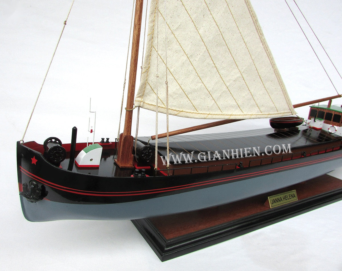 Traditional Model Boat Janna Helena 64 x 12 x H. 44 cm