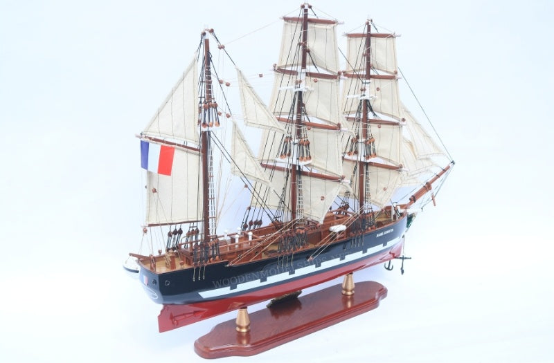 Modellsegelschiff Jeanie Johnston 60 x 16 x H. 65 cm