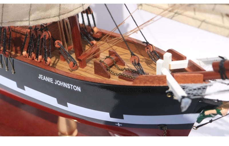 Modellsegelschiff Jeanie Johnston 60 x 16 x H. 65 cm