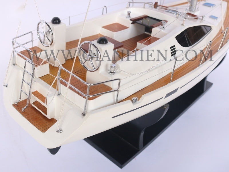 Model Sailing Boat Jeanneau SUN Odyssey 45ds 77 x 22 x H. 122 cm