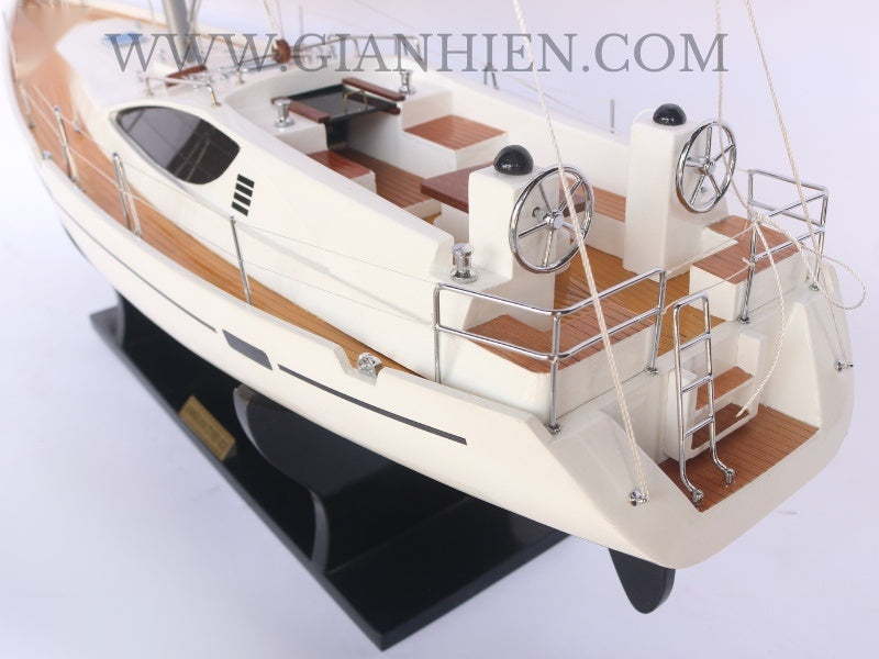 Model Sailing Boat Jeanneau SUN Odyssey 45ds 77 x 22 x H. 122 cm