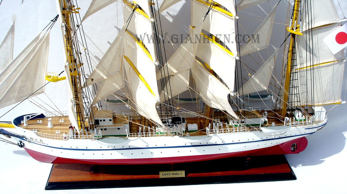 Modellsegelschiff Kaiwo MARU II 80 x 12 x H. 70 cm