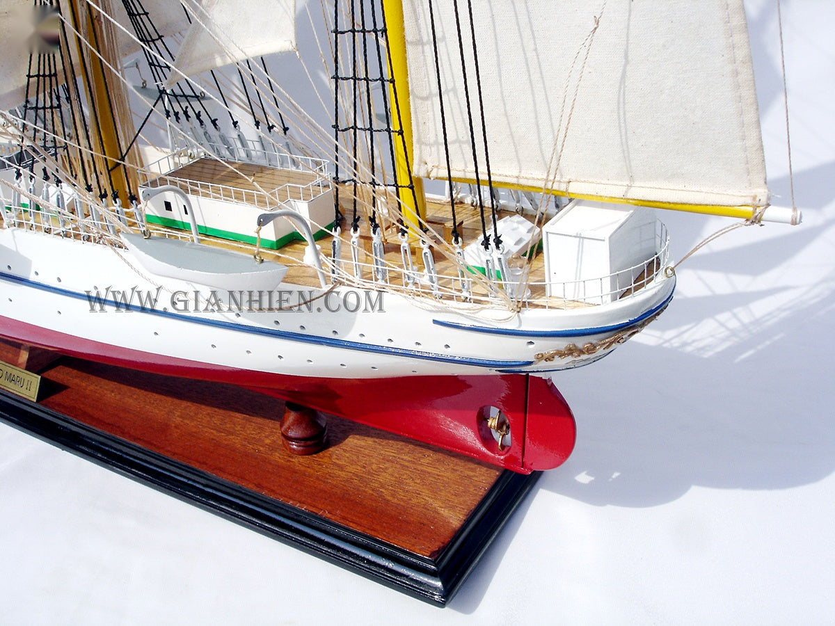 Modellsegelschiff Kaiwo MARU II 80 x 12 x H. 70 cm