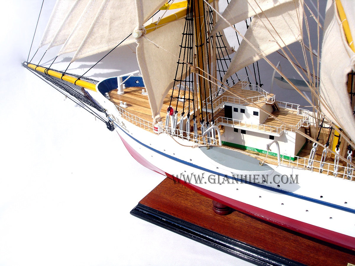 Modellsegelschiff Kaiwo MARU II 80 x 12 x H. 70 cm