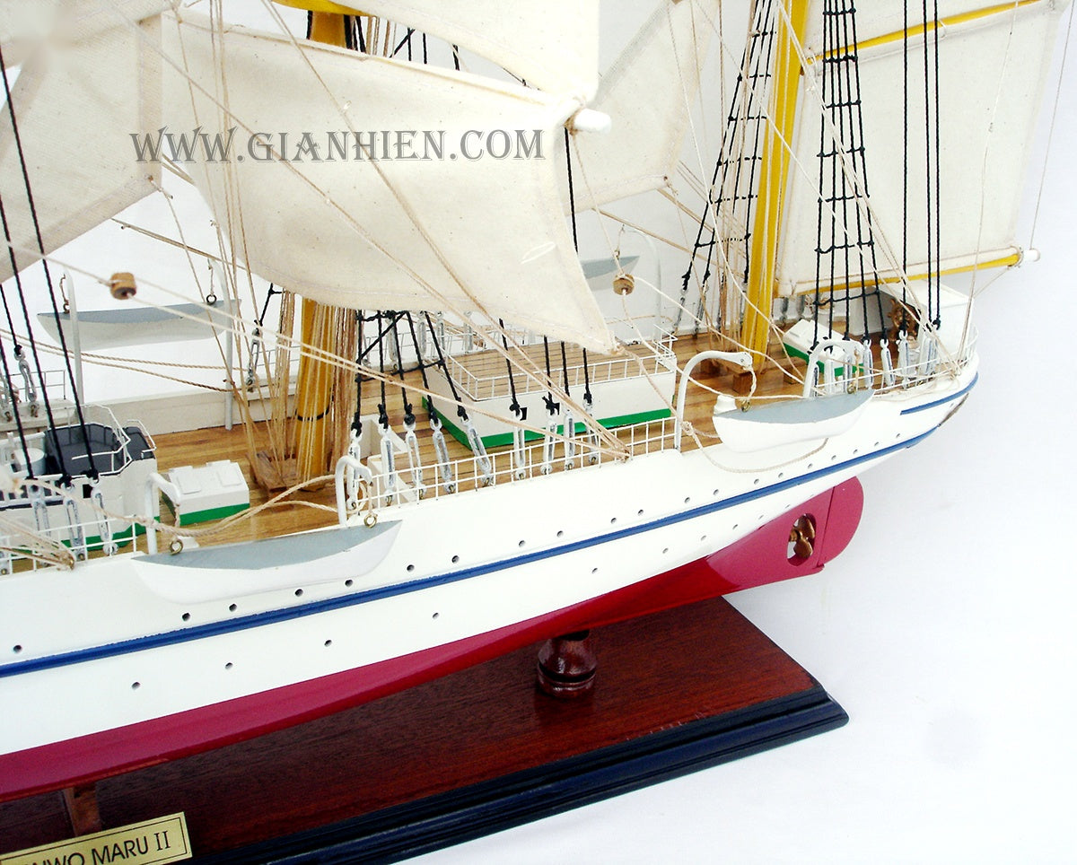 Modellsegelschiff Kaiwo MARU II 80 x 12 x H. 70 cm