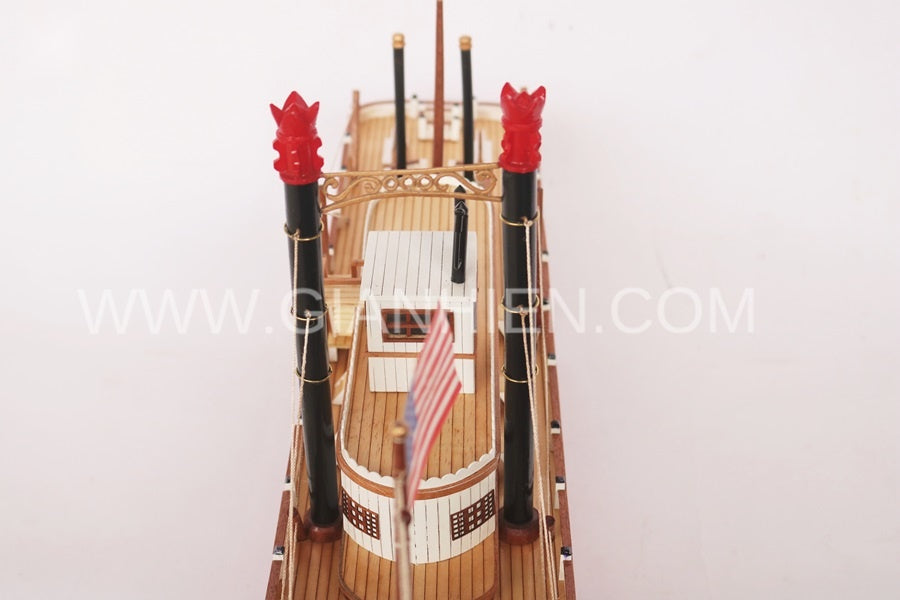 Model Ocean Liner King of the Mississippi 80 x 17 x H. 42 cm
