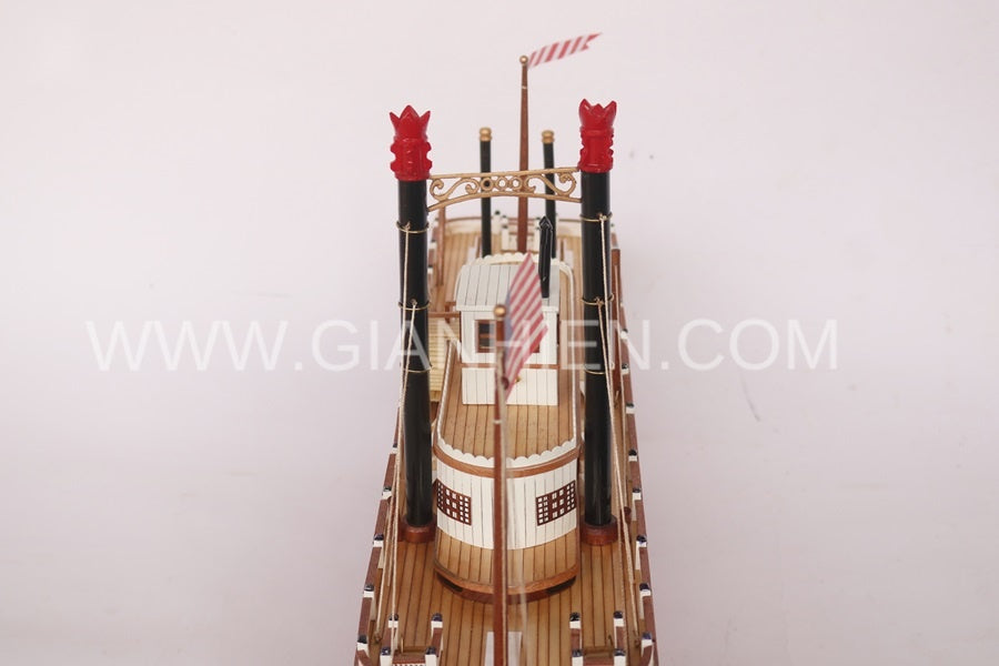 Model Ocean Liner King of the Mississippi 80 x 17 x H. 42 cm