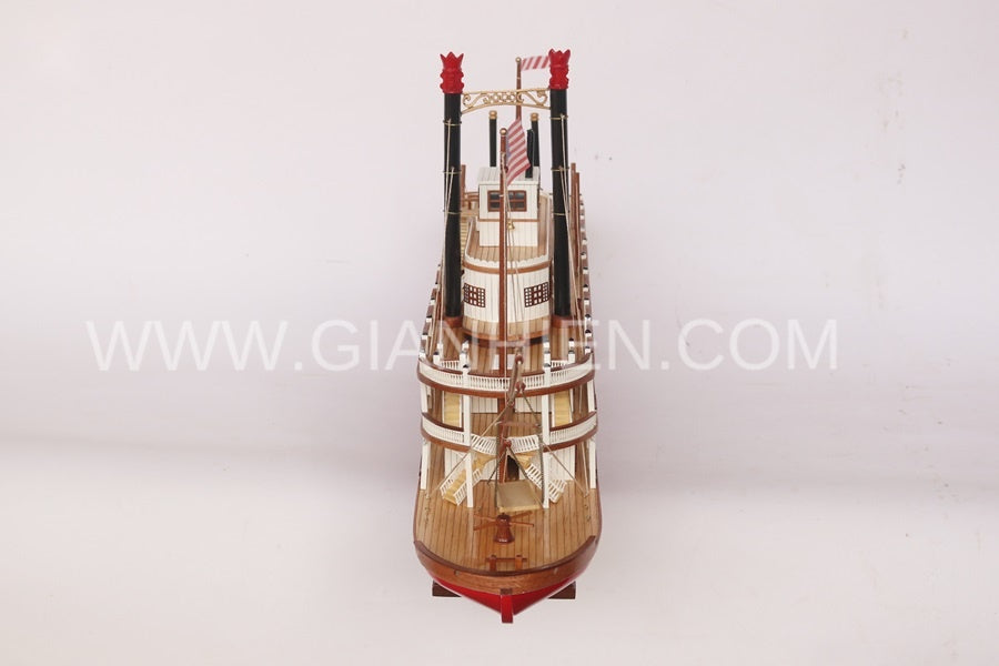 Model Ocean Liner King of the Mississippi 80 x 17 x H. 42 cm
