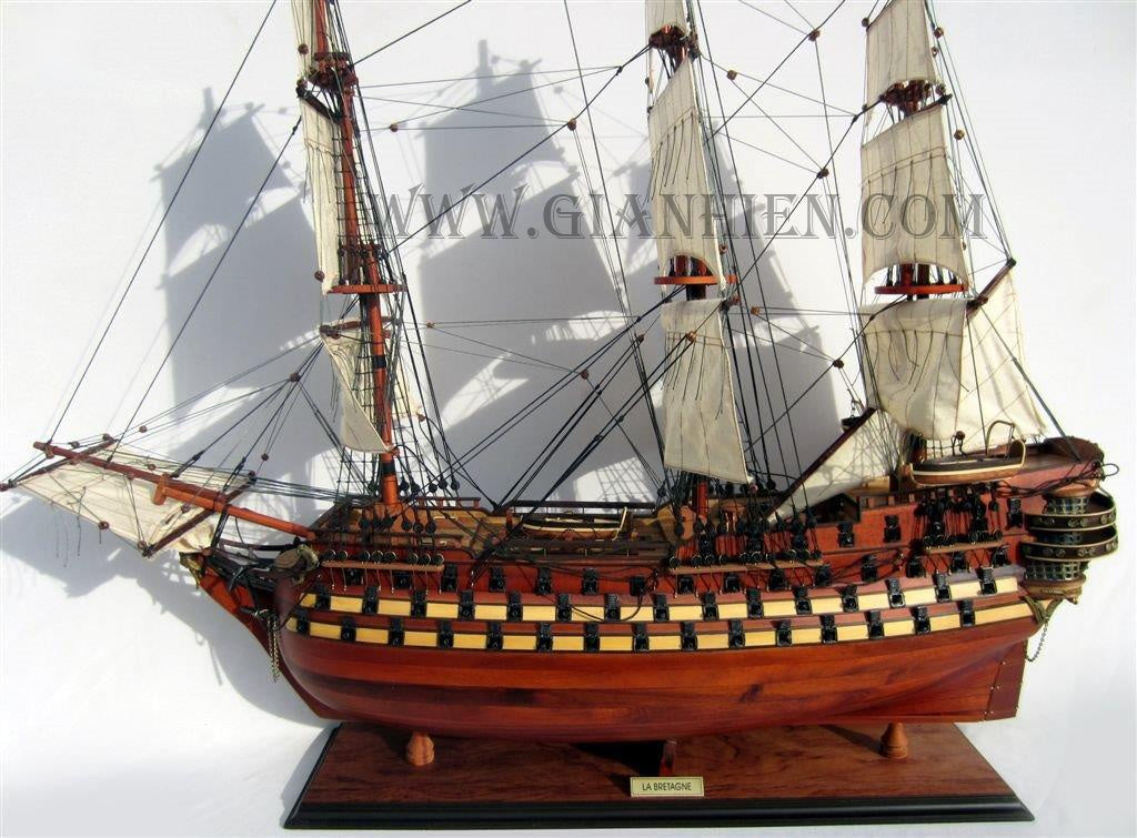 Modellsegelschiff LA Bretagne 63 x 14 x H. 66 cm