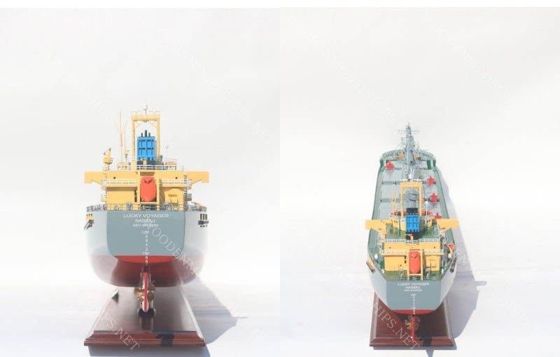 Model Cargo Ship Lucky Voyager 100 x 19 x H. 31 cm