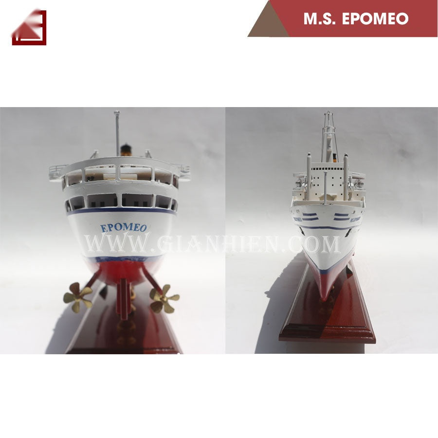 Model Ocean Liner MS Epomeo 80 x 11 x H. 30 cm