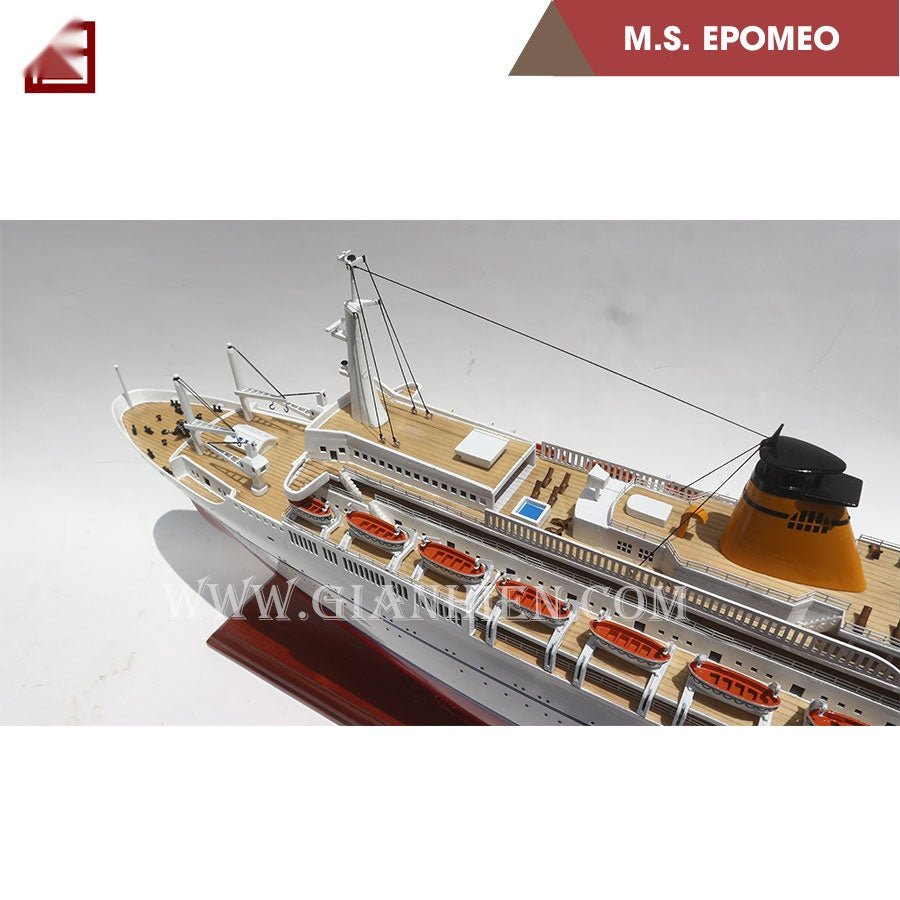 Model Ocean Liner MS Epomeo 80 x 11 x H. 30 cm
