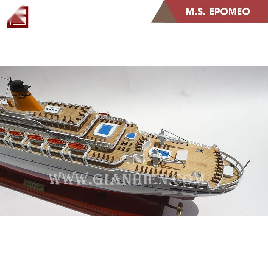 Model Ocean Liner MS Epomeo 80 x 11 x H. 30 cm