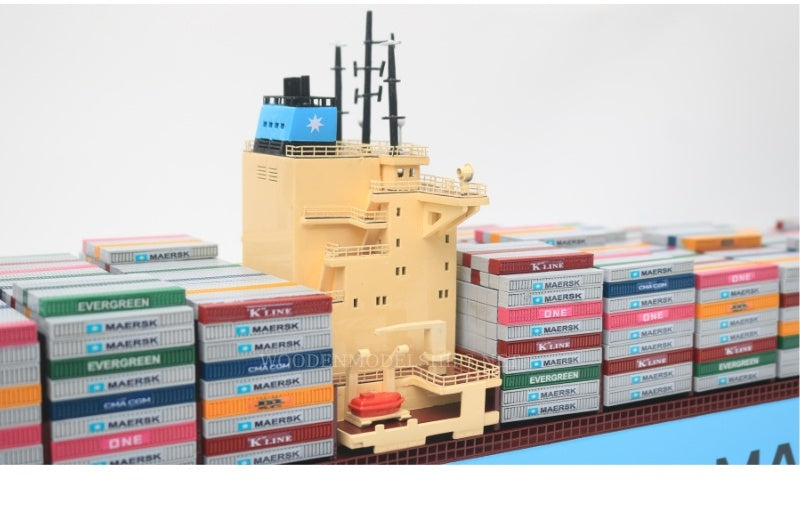 Model Cargo Ship Maersk Hartford 102 x 15 x H. 31 cm
