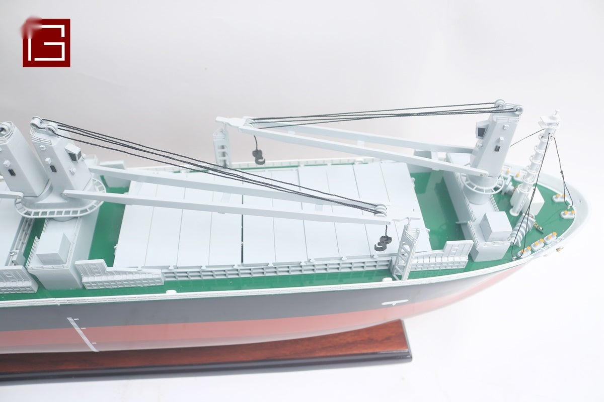 Model Cargo Ship MAHO Coral 80 x 12 x H. 33 cm