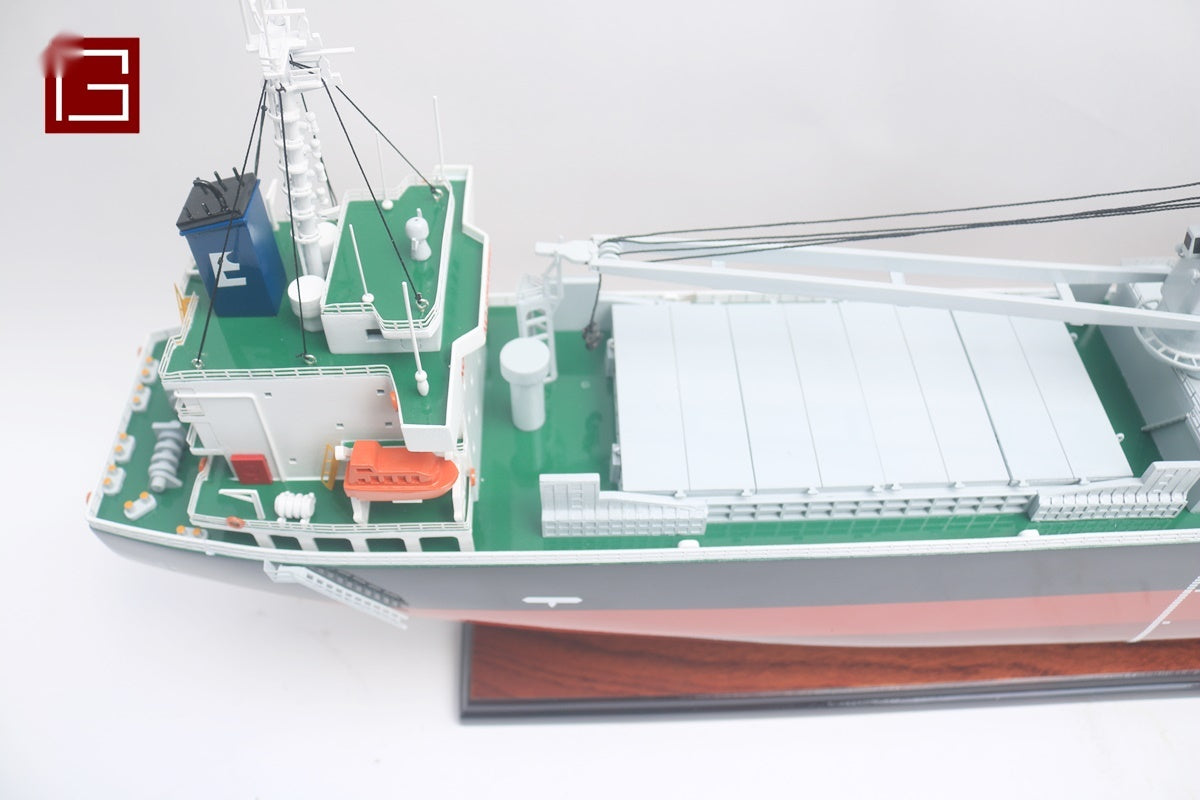 Model Cargo Ship MAHO Coral 80 x 12 x H. 33 cm