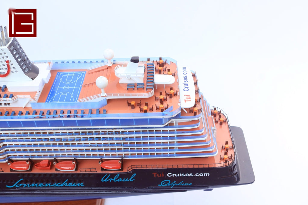 Model Ocean Liner MEIN Schiff 5 100 x 15 x H. 31 cm
