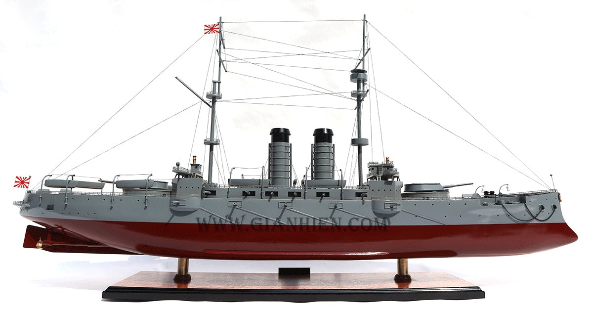 Model Warship Mikasa 102 x 19 x H. 52 cm