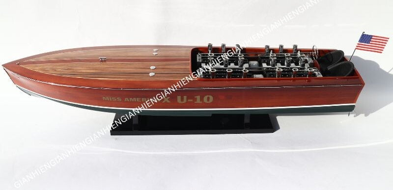 Model Speed Boat MISS America X 83 x 21 x H. 17 cm