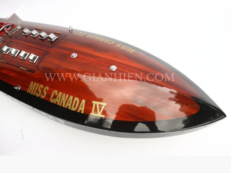 Model Speed Boat MISS Canada IV 86 x 26 x H. 18 cm
