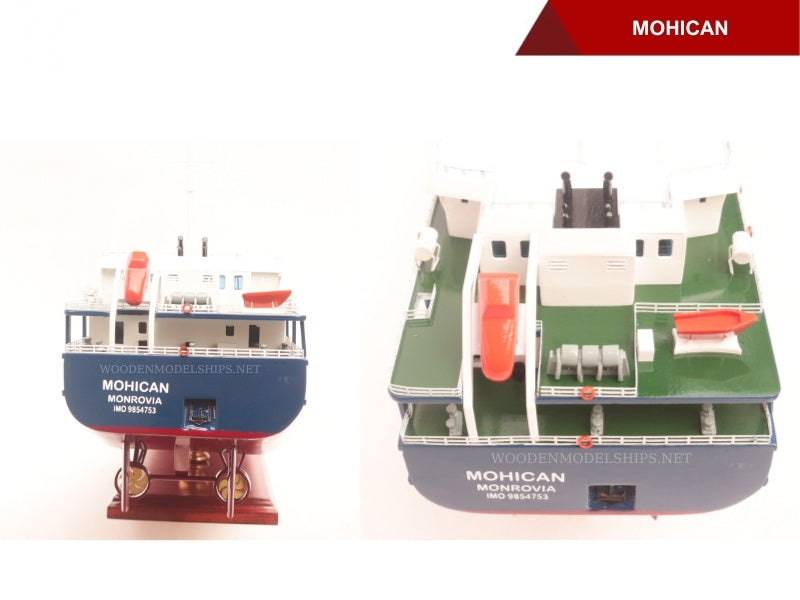 Modell-Frachtschiff Mohican 101 x 12.5 x H. 25 cm
