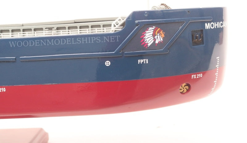 Modell-Frachtschiff Mohican 101 x 12.5 x H. 25 cm