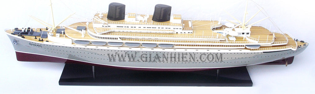 Model Ocean Liner MS Willem RUYS 95 x 18 x H. 31 cm