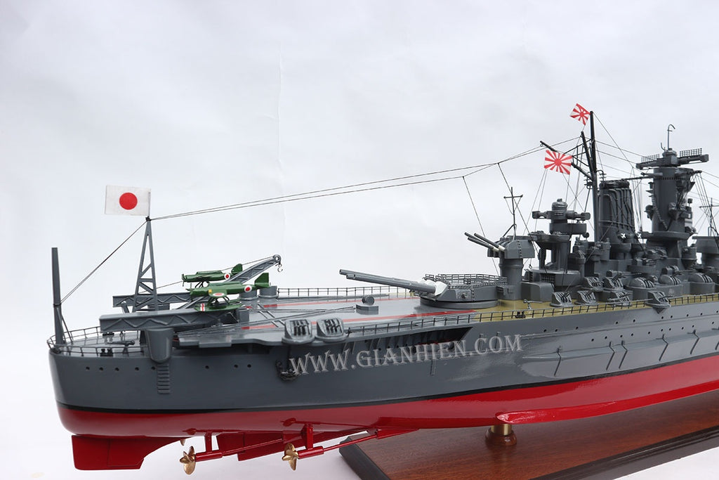 Model Warship Musashi 120 x 21 x H. 36 cm