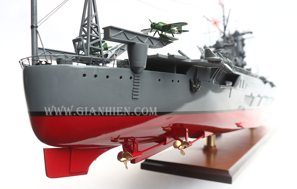Model Warship Musashi 120 x 21 x H. 36 cm