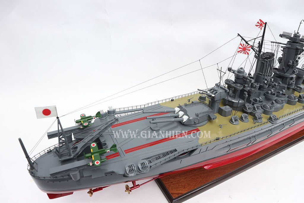 Model Warship Musashi 120 x 21 x H. 36 cm