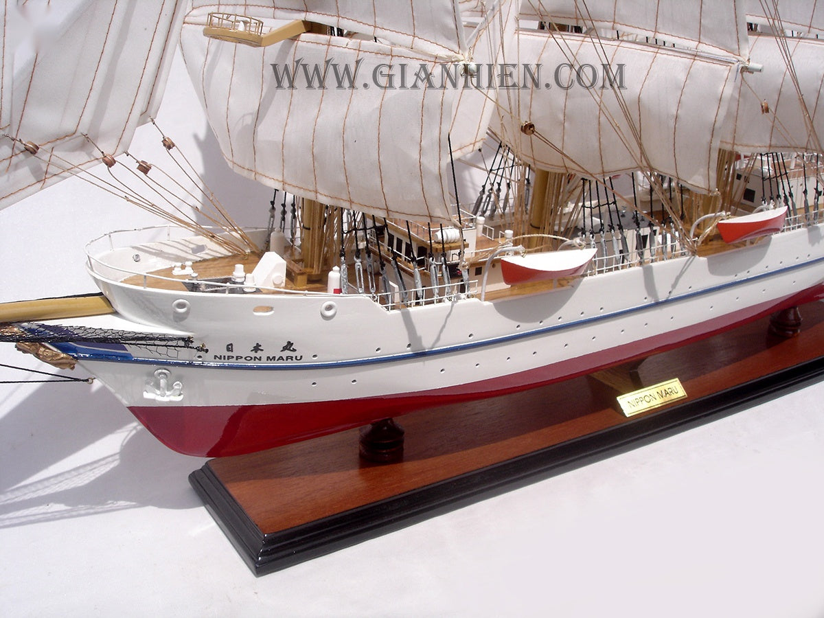 Modellsegelschiff Nippon MARU II 80 x 12 x H. 68 cm