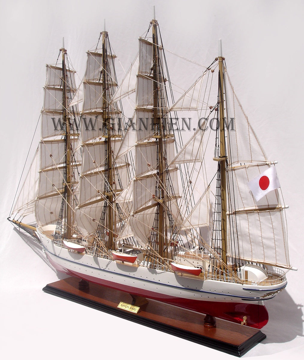 Modellsegelschiff Nippon MARU II 80 x 12 x H. 68 cm