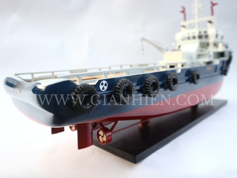 Modell-Frachtschiff Offshore Support Vessel 70 x 19 x H. 31 cm