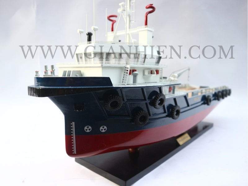 Modell-Frachtschiff Offshore Support Vessel 70 x 19 x H. 31 cm