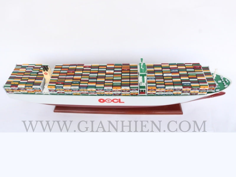 Model Cargo Ship OOCL Germany 100 x 15 x H. 26 cm