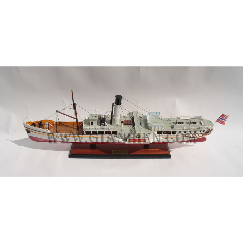 Modell-Ozeanliner Paddle Steamer Skibladner 72 x 14 x H. 23 cm