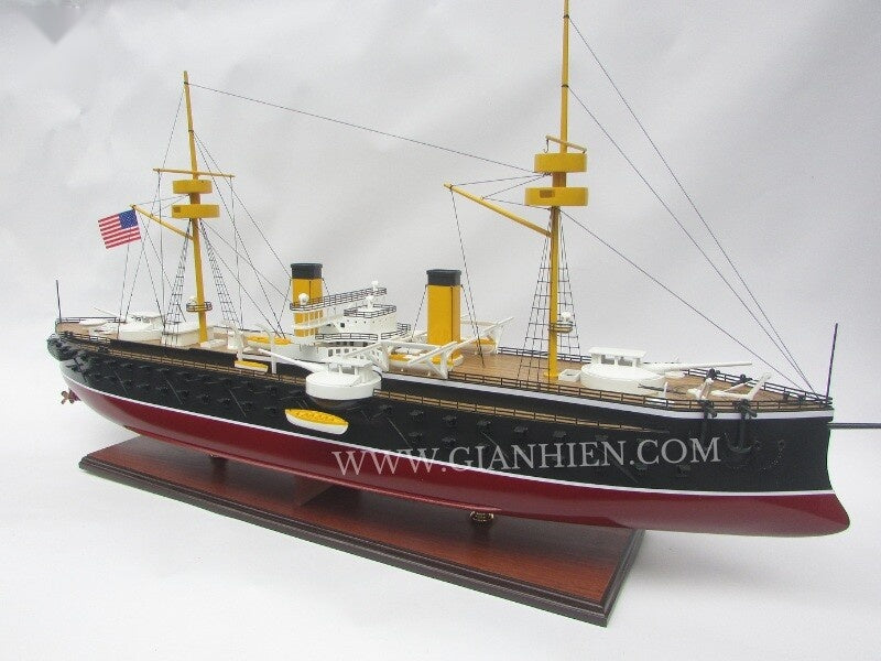 Modell-Kriegsschiff Pelayo 110 x 27 x H. 54 cm