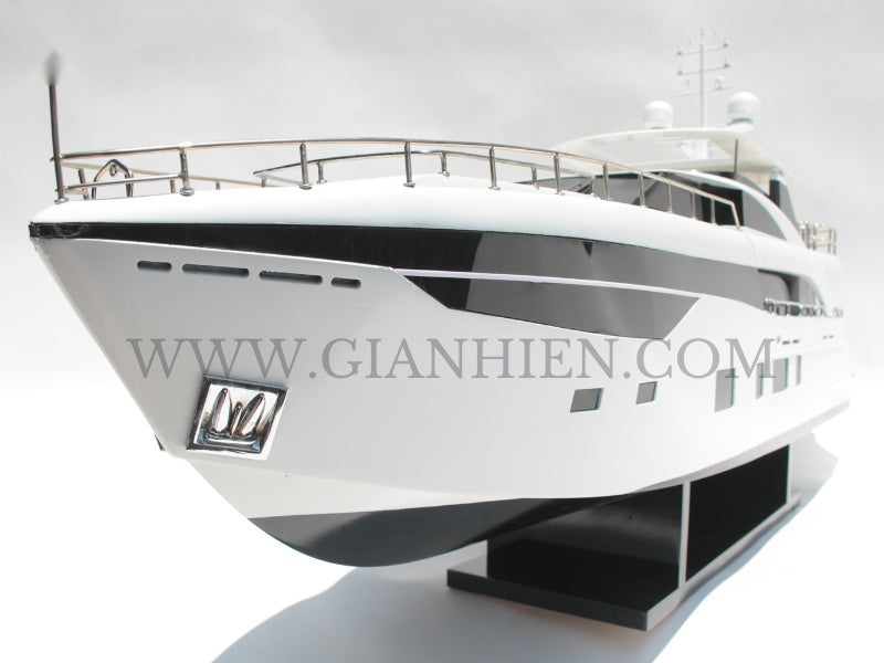 Modellyacht PRINCESS 35M - White/Black 94 x 20 x H. 45 cm