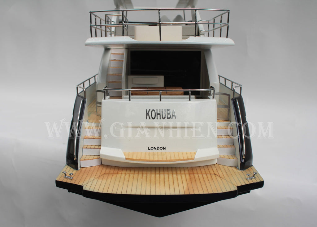 Model Yacht PRINCESS SUPERYACHTS 30M - Blue/Black 94 x 20 x H. 36 cm