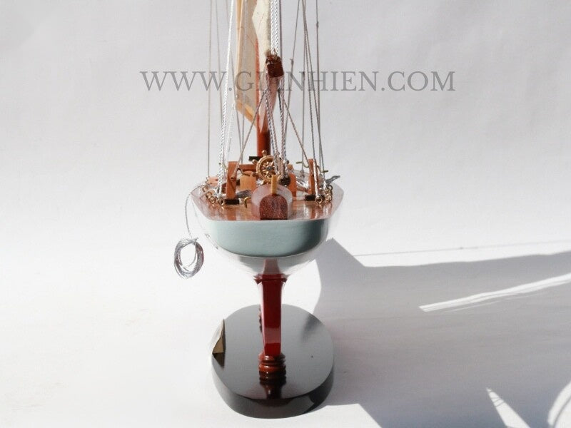Model Sailing Boat Ranger Painted 60 x 11 x H. 78 cm