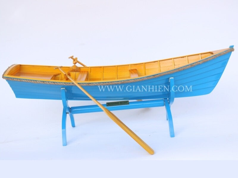 Modellschiff Rowing BOAT Clinker HULL 60 x 21 x H. 20 cm