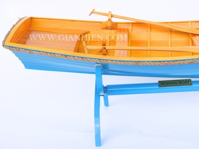 Modellschiff Rowing BOAT Clinker HULL 60 x 21 x H. 20 cm