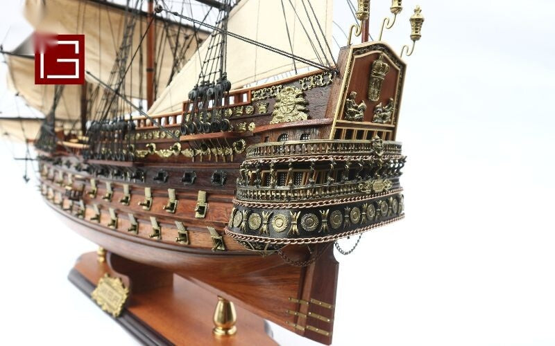 Modellsegelschiff SAN Felipe 63 x 14 x H. 67 cm