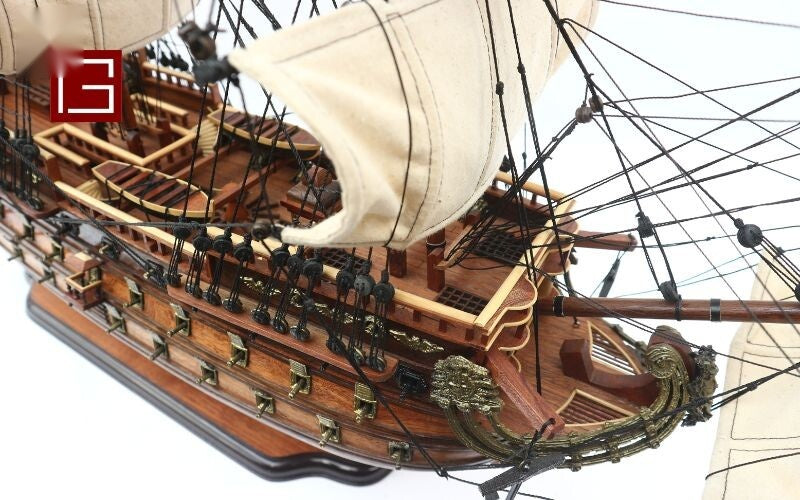 Modellsegelschiff SAN Felipe 63 x 14 x H. 67 cm