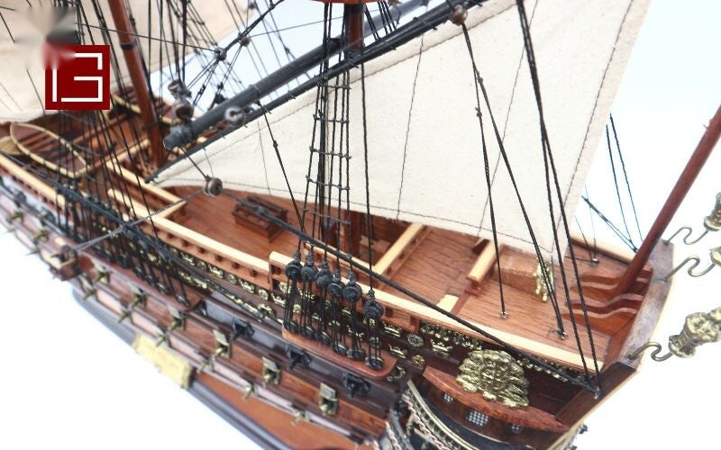 Modellsegelschiff SAN Felipe 63 x 14 x H. 67 cm