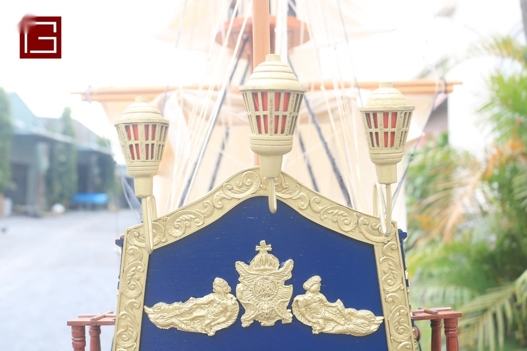 Model Tall Ship SAN FELIPE PAINTED - Deiall 80 x 26 x H. 70 cm
